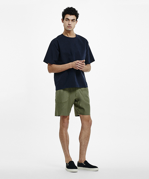 Saturdays NYC(サタデーズ ニューヨークシティ )の「Austin Sweat Shorts(その他パンツ・メンズ・グレー/オリーブ/ブルー系その他・X-SMALL/M/L/S)」の4枚目の写真