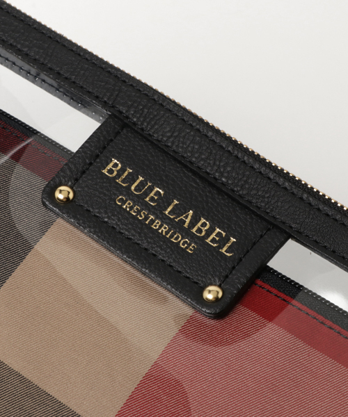 BLUE LABEL ブルーレーベルクレストブリッジクリアポーチクラッチバッグ BLUE LABEL CRESTBRIDGE（ブルーレーベルクレストブリッジ）の