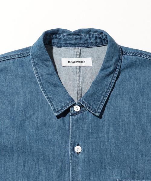 MONKEY TIME(モンキータイム)の「<monkey time> DENIM DROPPED SHOULDER SHIRT/シャツ(シャツ/ブラウス・メンズ・ターコイズブルー・SMALL/LARGE/X-LARGE/MEDIUM)」の12枚目の写真
