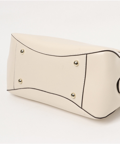 VitaFelice（ヴィータフェリーチェ）の「牛革2wayラウンドハンドバッグ（ハンドバッグ・レディース・ブラック/アイボリー/キャメル/ブラック×ブラック・FREE）」の18枚目の写真