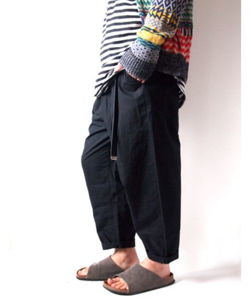 BEATJIVE(ビートジャイブ)の「シャンブレー デニムパンツ クロップドパンツ スラックス シェフパンツ 9分丈 7分丈 夏 メンズ(デニムパンツ・メンズ・ブラック/インディゴブルー/サックスブルー/ライトブラック・2/3)」の10枚目の写真