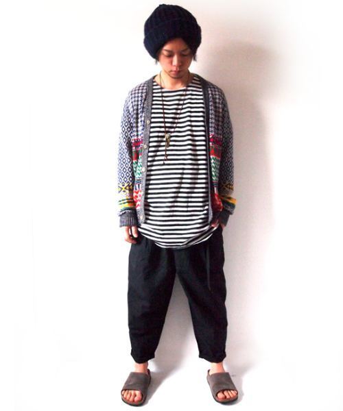 BEATJIVE(ビートジャイブ)の「シャンブレー デニムパンツ クロップドパンツ スラックス シェフパンツ 9分丈 7分丈 夏 メンズ(デニムパンツ・メンズ・ブラック/インディゴブルー/サックスブルー/ライトブラック・2/3)」の12枚目の写真
