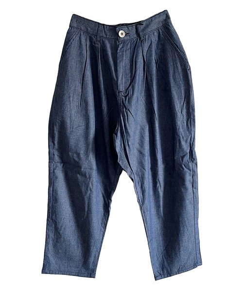 BEATJIVE(ビートジャイブ)の「シャンブレー デニムパンツ クロップドパンツ スラックス シェフパンツ 9分丈 7分丈 夏 メンズ(デニムパンツ・メンズ・ブラック/インディゴブルー/サックスブルー/ライトブラック・2/3)」の21枚目の写真