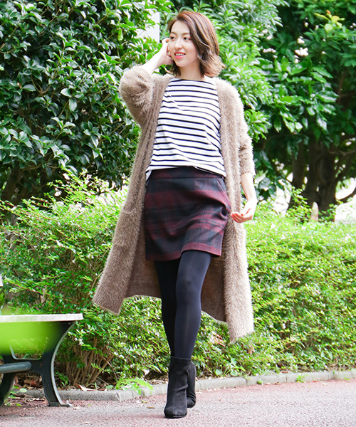 N.（N. Natural Beauty Basic）（エヌエヌナチュラルビューティーベーシック）の「◆フェザーヤーンロングカーディガン（カーディガン/ボレロ・レディース・ピンク/ベージュ/グレー・MEDIUM）」の3枚目の写真