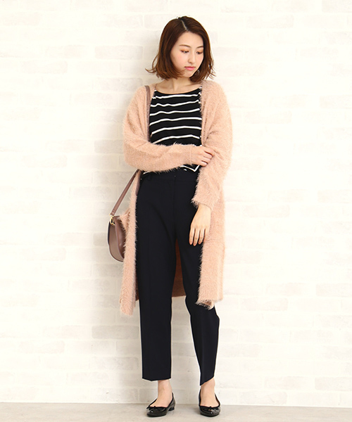 N.（N. Natural Beauty Basic）（エヌエヌナチュラルビューティーベーシック）の「◆フェザーヤーンロングカーディガン（カーディガン/ボレロ・レディース・ピンク/ベージュ/グレー・MEDIUM）」の15枚目の写真