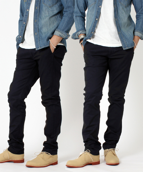 BEAMS(ビームス)の「□BEAMS / SKINNY チノパンツ(チノパンツ・メンズ・ベージュ/イエロー系その他/ネイビー/ブラック・SMALL/MEDIUM/LARGE/X-LARGE)」の4枚目の写真