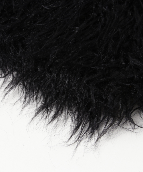 lala Born（ララボーン）の「lala Born/フェイクチベットラムBAG（ショルダーバッグ・レディース・ホワイト/ブラック・FREE）」の3枚目の写真