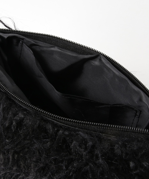 lala Born（ララボーン）の「lala Born/フェイクチベットラムBAG（ショルダーバッグ・レディース・ホワイト/ブラック・FREE）」の6枚目の写真