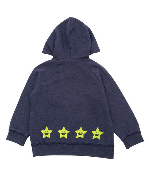 X-girl Stages（エックスガールステージス）の「“VINTAGE LIKE” SWEAT HOODIE (12M～3T)（パーカー・キッズ・チャコールグレー/レッド/ネイビー・12M/2T/3T）」の4枚目の写真