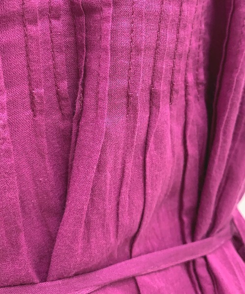 PICCIN（ピッチン）の「ピンタックコットンワンピース（ワンピース・レディース・オフホワイト/ブルー/グリーン/ブラック/パープル/マスタード/ベージュ/ピンク・MEDIUM）」の19枚目の写真