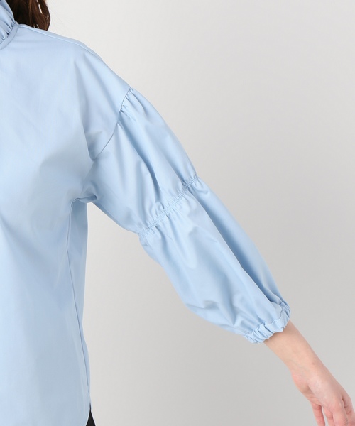 JOINT WORKS（ジョイントワークス）の「ハイネックソデギャザーブラウス（シャツ/ブラウス・レディース・ホワイト/サックスブルー/オレンジ・FREE）」の10枚目の写真