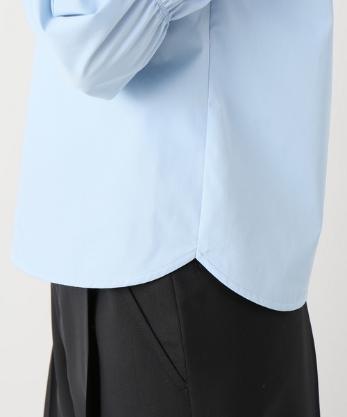 JOINT WORKS（ジョイントワークス）の「ハイネックソデギャザーブラウス（シャツ/ブラウス・レディース・ホワイト/サックスブルー/オレンジ・FREE）」の8枚目の写真
