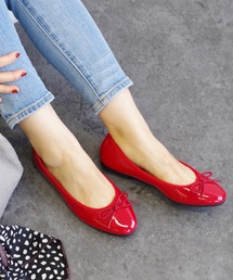 AmiAmi | 《2019SS 新色追加！》セミスクエアトゥフラットリボンバレエシューズ(バレエシューズ)