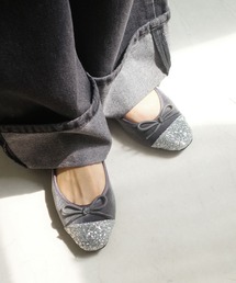 mochiグレー バレエシューズ メタルバックル付き他3点 MM6 エムエムシックス メゾンマルジェラ バレエシューズ