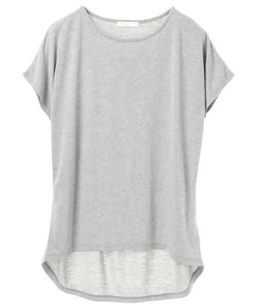 AMERICAN HOLIC（アメリカンホリック）の「・バックVネックチュニック（Tシャツ/カットソー・レディース・オフホワイト/サックスブルー/ネイビー/グレー系その他・FREE）」の9枚目の写真