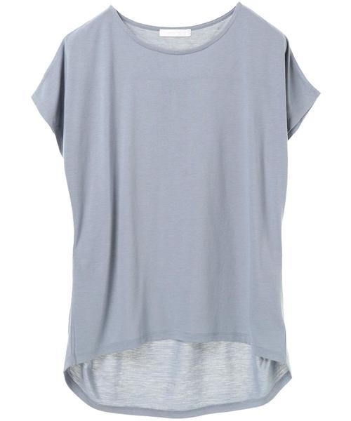 AMERICAN HOLIC（アメリカンホリック）の「・バックVネックチュニック（Tシャツ/カットソー・レディース・オフホワイト/サックスブルー/ネイビー/グレー系その他・FREE）」の10枚目の写真
