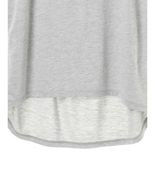 AMERICAN HOLIC（アメリカンホリック）の「・バックVネックチュニック（Tシャツ/カットソー・レディース・オフホワイト/サックスブルー/ネイビー/グレー系その他・FREE）」の16枚目の写真
