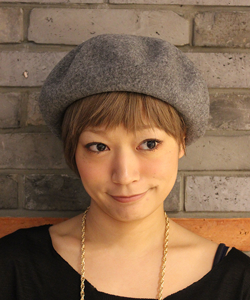 CIAOPANIC(チャオパニック)の「【Ciaopanic】 IVYベレー帽(ハンチング/ベレー帽・レディース・ネイビー/グレー/ベージュ/オレンジ/ブラック/グリーン/ブルー/イエロー・FREE)」の10枚目の写真