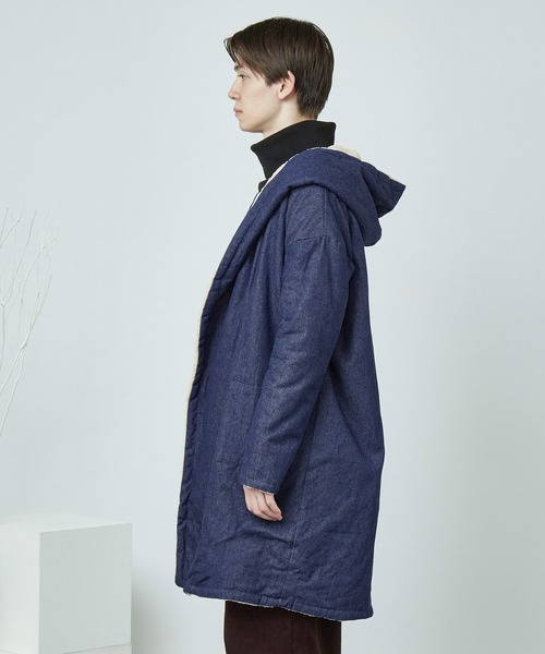 MONO-MART（モノマート）の「ビッグシルエット裏ボア起毛ロング丈コーディガン（その他アウター・メンズ・ネイビー/ブルー・M/L）」の16枚目の写真