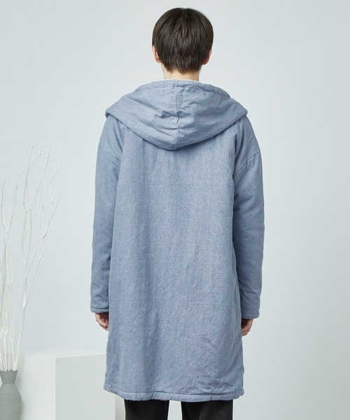 MONO-MART（モノマート）の「ビッグシルエット裏ボア起毛ロング丈コーディガン（その他アウター・メンズ・ネイビー/ブルー・M/L）」の12枚目の写真