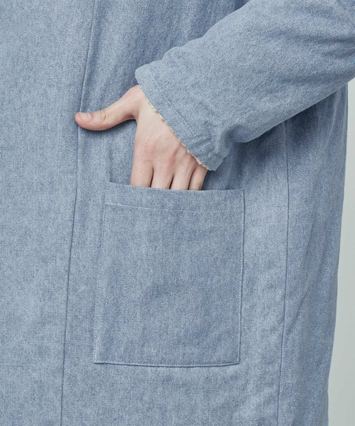 MONO-MART（モノマート）の「ビッグシルエット裏ボア起毛ロング丈コーディガン（その他アウター・メンズ・ネイビー/ブルー・M/L）」の22枚目の写真