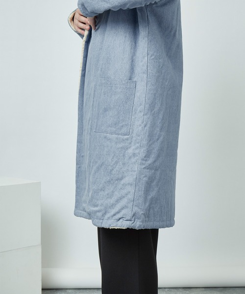 MONO-MART（モノマート）の「ビッグシルエット裏ボア起毛ロング丈コーディガン（その他アウター・メンズ・ネイビー/ブルー・M/L）」の19枚目の写真