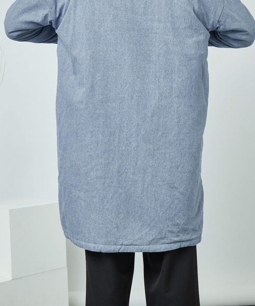 MONO-MART（モノマート）の「ビッグシルエット裏ボア起毛ロング丈コーディガン（その他アウター・メンズ・ネイビー/ブルー・M/L）」の18枚目の写真