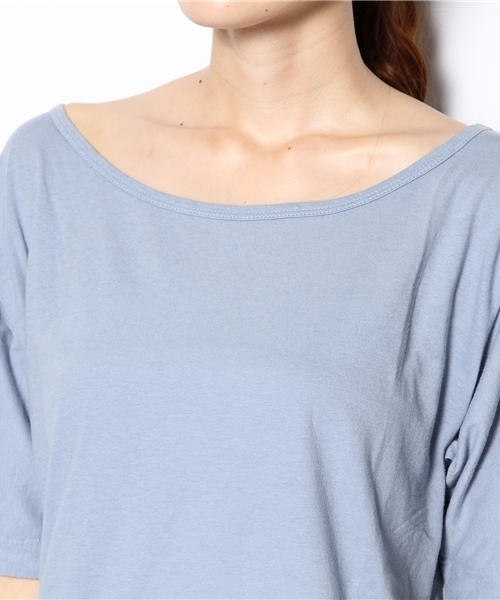 AMERICAN RAG CIE（アメリカンラグシー）の「ｺｯﾄﾝｿﾌﾄ天竺P/O/L132-CT032（Tシャツ/カットソー・レディース・ホワイト/トップグレー/ライトブルー・ONE SIZE）」の7枚目の写真