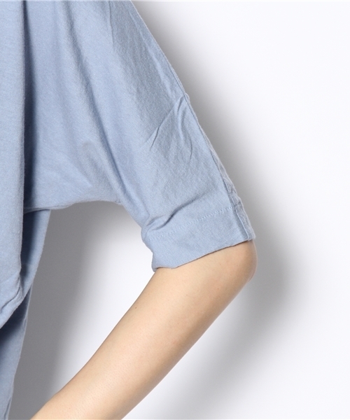 AMERICAN RAG CIE（アメリカンラグシー）の「ｺｯﾄﾝｿﾌﾄ天竺P/O/L132-CT032（Tシャツ/カットソー・レディース・ホワイト/トップグレー/ライトブルー・ONE SIZE）」の8枚目の写真