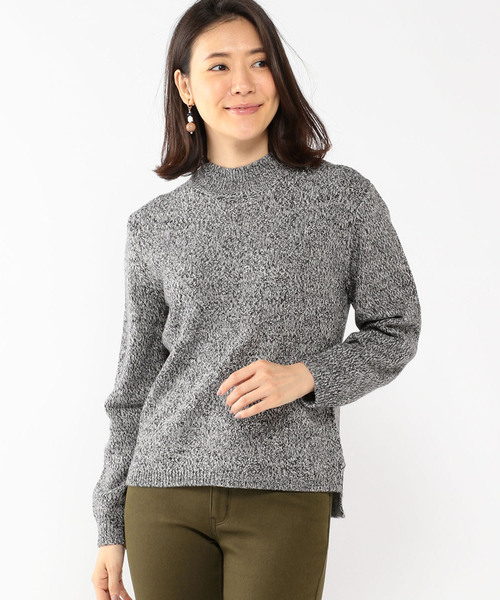 Petit Honfleur（プチオンフルール）の「ミックス編みニットプルオーバー（ニット/セーター・レディース・パープル/グレー/アイボリー・M size/L size）」の8枚目の写真