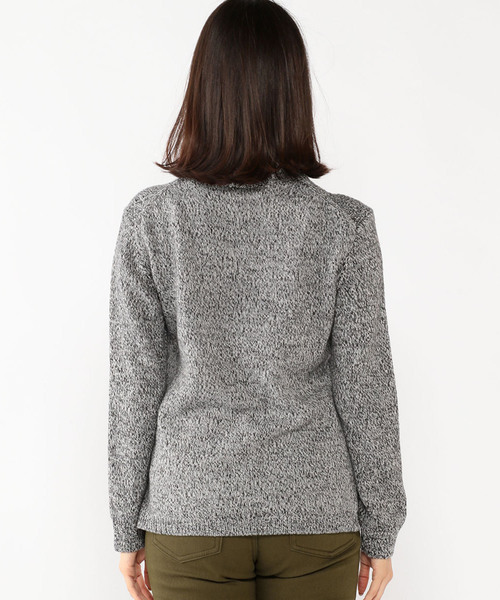 Petit Honfleur（プチオンフルール）の「ミックス編みニットプルオーバー（ニット/セーター・レディース・パープル/グレー/アイボリー・M size/L size）」の14枚目の写真