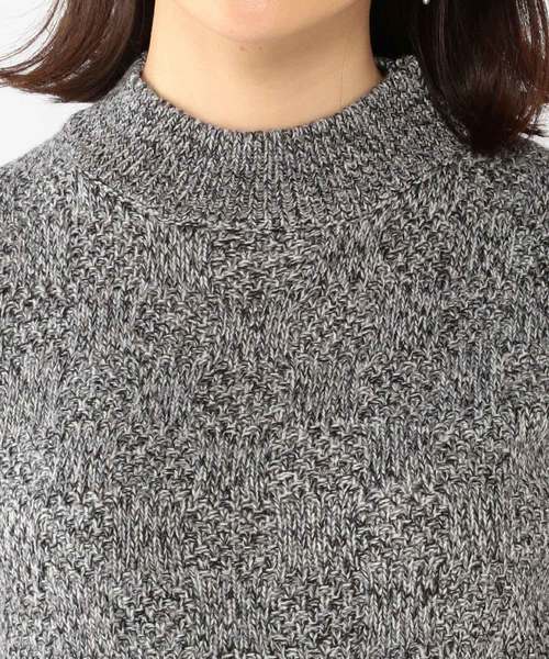 Petit Honfleur（プチオンフルール）の「ミックス編みニットプルオーバー（ニット/セーター・レディース・パープル/グレー/アイボリー・M size/L size）」の5枚目の写真