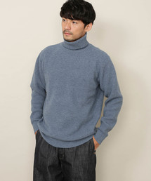 LANEROSSI 畦タートルネックニットプルオーバー