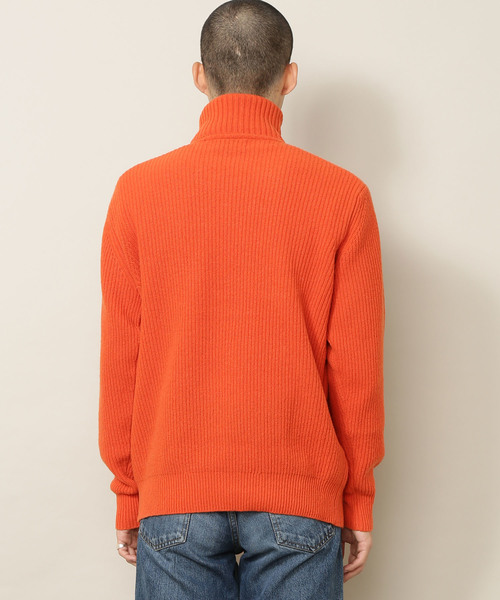 ADAM ET ROPE'（アダムエロペ）の「LANEROSSI 畦タートルネックニットプルオーバー（ニット/セーター・メンズ・ネイビー/サックスブルー/オレンジ/グリーン/ホワイト系その他2・M/L）」の16枚目の写真