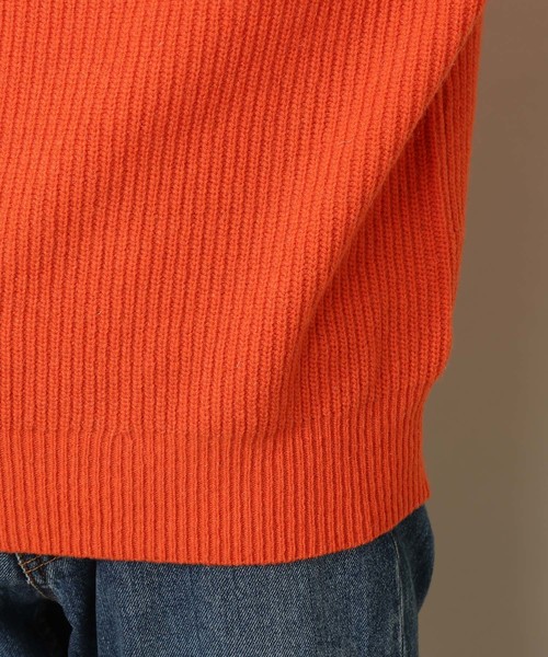 ADAM ET ROPE'（アダムエロペ）の「LANEROSSI 畦タートルネックニットプルオーバー（ニット/セーター・メンズ・ネイビー/サックスブルー/オレンジ/グリーン/ホワイト系その他2・M/L）」の12枚目の写真