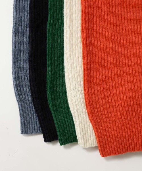 ADAM ET ROPE'（アダムエロペ）の「LANEROSSI 畦タートルネックニットプルオーバー（ニット/セーター・メンズ・ネイビー/サックスブルー/オレンジ/グリーン/ホワイト系その他2・M/L）」の14枚目の写真