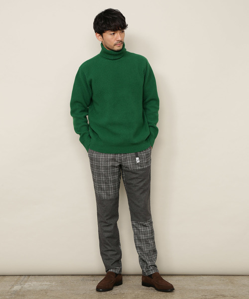 セール】LANEROSSI 畦タートルネックニットプルオーバー（ニット