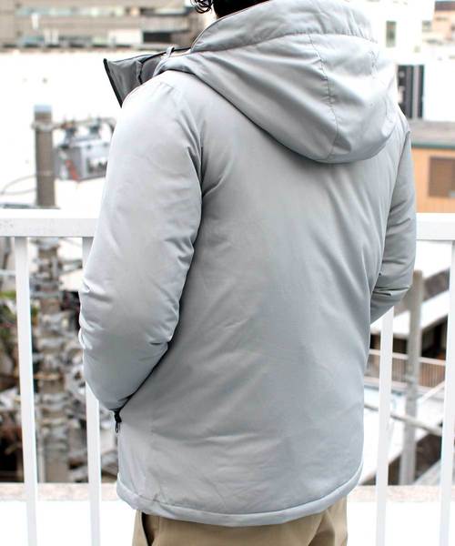 Denime（ドゥニーム）の「止水ジップフードジャケット（ダウンジャケット/コート・メンズ・ライトグレー/ブラック/ベージュ/ネイビー・MEDIUM/LARGE/X-LARGE）」の10枚目の写真