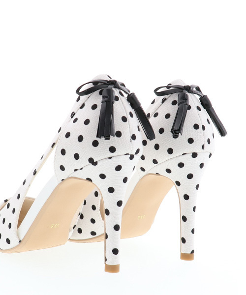 RANDA(ランダ)の「バックリボンサイドオープンパンプス(パンプス・レディース・ブラック/ベージュ/ブルー/ドット・23/24/25/22/21/25.5/22.5/24.5/23.5/21.5)」の6枚目の写真