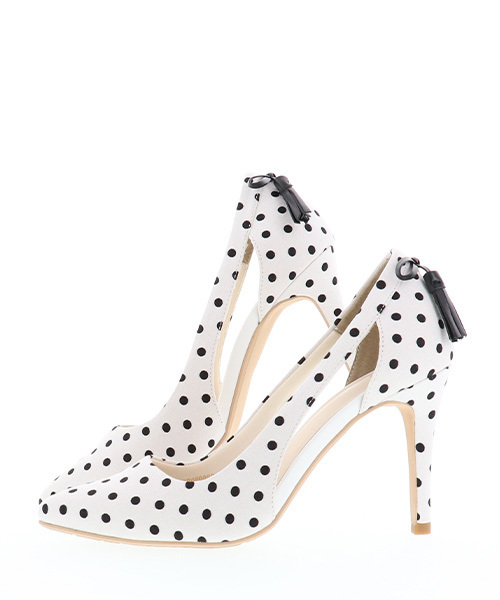 RANDA(ランダ)の「バックリボンサイドオープンパンプス(パンプス・レディース・ブラック/ベージュ/ブルー/ドット・23/24/25/22/21/25.5/22.5/24.5/23.5/21.5)」の7枚目の写真