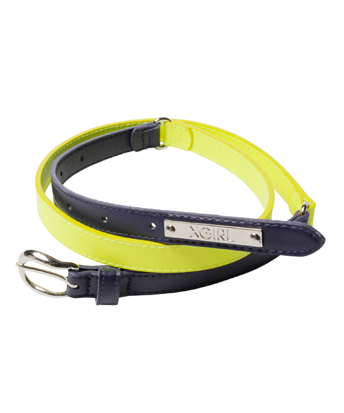X-girl（エックスガール）の「BI-COLOR BELT（ベルト・レディース・ホワイト/ブラック/ピンク/グリーン/ネイビー・ONE SIZE）」の5枚目の写真