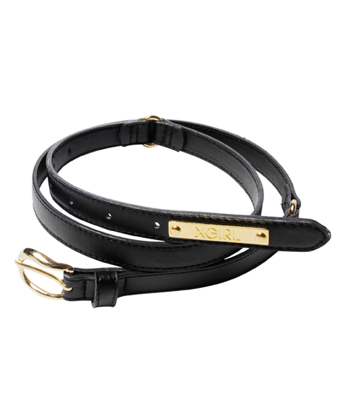 X-girl（エックスガール）の「BI-COLOR BELT（ベルト・レディース・ホワイト/ブラック/ピンク/グリーン/ネイビー・ONE SIZE）」の3枚目の写真