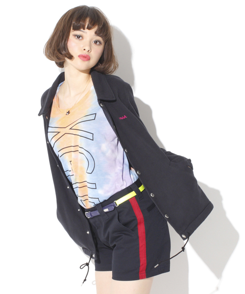 X-girl（エックスガール）の「BI-COLOR BELT（ベルト・レディース・ホワイト/ブラック/ピンク/グリーン/ネイビー・ONE SIZE）」の6枚目の写真