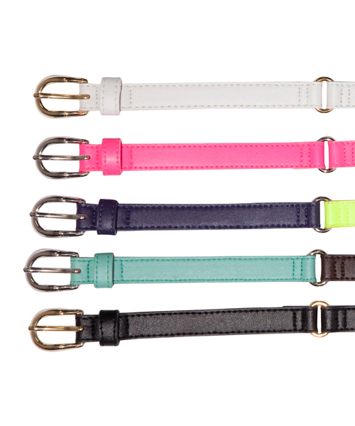 X-girl（エックスガール）の「BI-COLOR BELT（ベルト・レディース・ホワイト/ブラック/ピンク/グリーン/ネイビー・ONE SIZE）」の7枚目の写真