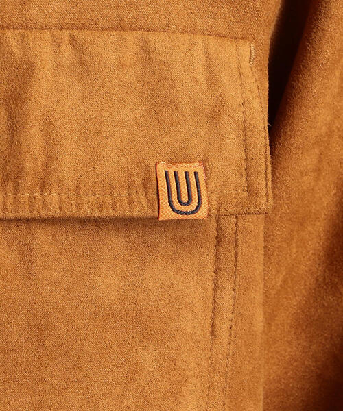 UNIVERSAL OVERALL（ユニバーサルオーバーオール）の「別注［ユニバーサルオーバーオール］UNIVERSAL OVERALL スエードタッチ シャツ ◆（シャツ/ブラウス・メンズ・ブラック/ブラウン・S/M/L）」の6枚目の写真