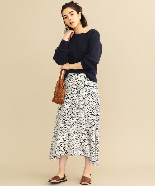 BEAUTY&YOUTH UNITED ARROWS（ビューティーアンドユースユナイテッドアローズ）の「BY∴ レオパードプリントフレアスカート -手洗い可能-◆（スカート・レディース・ブラック/オフホワイト・SMALL/MEDIUM/LARGE）」の16枚目の写真