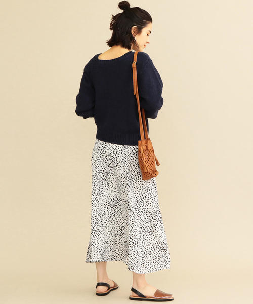 BEAUTY&YOUTH UNITED ARROWS（ビューティーアンドユースユナイテッドアローズ）の「BY∴ レオパードプリントフレアスカート -手洗い可能-◆（スカート・レディース・ブラック/オフホワイト・SMALL/MEDIUM/LARGE）」の17枚目の写真