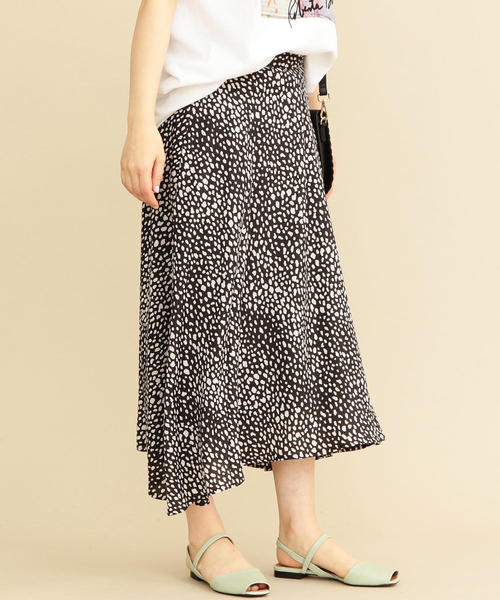 BEAUTY&YOUTH UNITED ARROWS（ビューティーアンドユースユナイテッドアローズ）の「BY∴ レオパードプリントフレアスカート -手洗い可能-◆（スカート・レディース・ブラック/オフホワイト・SMALL/MEDIUM/LARGE）」の14枚目の写真