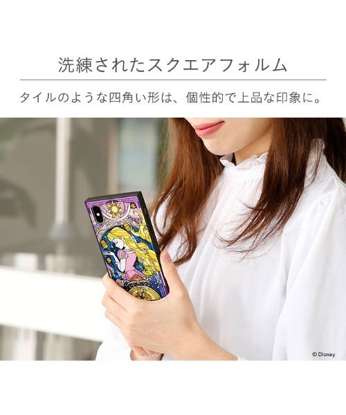 iPhone11 ケース ディズニー キャラクター TILE グリッター