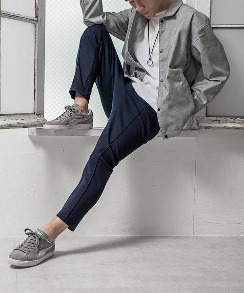 MinoriTY（マイノリティ）の「センタープレススウェット/スラックス（その他パンツ・メンズ・ブラック/ネイビー/ブルー系その他/カーキ/ブラック系その他/その他/チャコール/杢グレー・L/S/XL/M）」の6枚目の写真